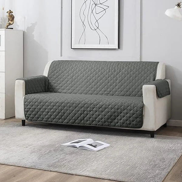 Ultrasonic Quilted Sofa Covers-Grey
