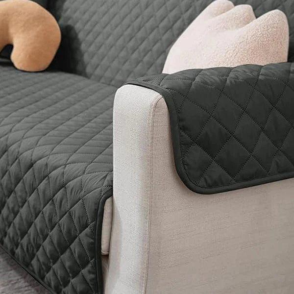 Ultrasonic Quilted Sofa Covers-Grey