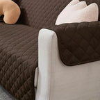 Ultrasonic Quilted Sofa Covers-Chocolate Brown
