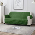 Ultrasonic Quilted Sofa Covers-Green