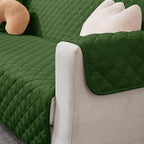 Ultrasonic Quilted Sofa Covers-Green