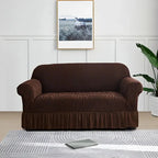 Velvet Stuff Zebra Style Sofa Cover-Brown